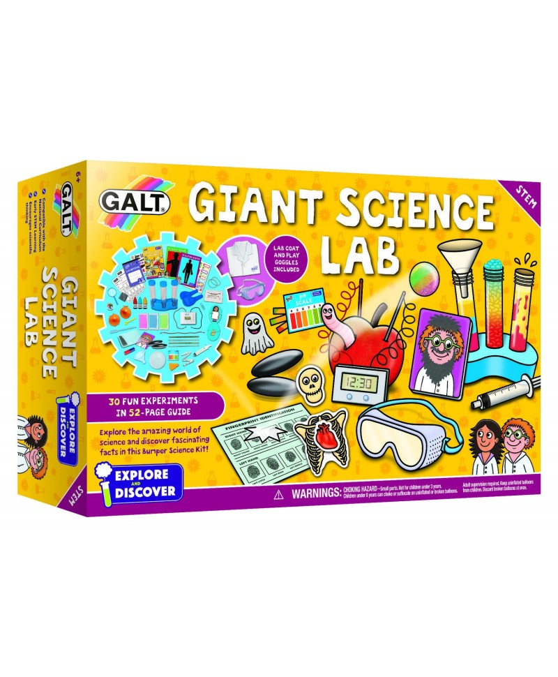 Set experimente Giant Science Lab, Galt